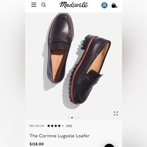 Madewell Corinne Black Loafers